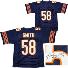 SALE! Chicago Bears Roquan Smith Autographed Signed Blue Jersey Beckett BAS QR
