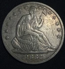1882 Seated Liberty Half Dollar key Date Very Rare VF+