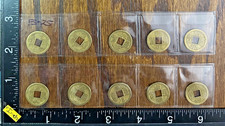 CHINESE COIN, FENG SHUI COINS, GOOD  LUCK & FORTUNE COINS, 1 SET OF 10 #FS-25