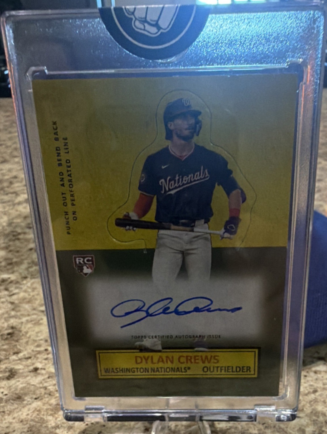 2025 Topps Archives Dylan Crews #64SUA-DC Nationals Rookie Autograph 1964