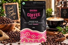 DHUWA COFFEE BEANS KICKSTART BLEND 500G | VEGAN | AUSTRALIAN ROASTED 