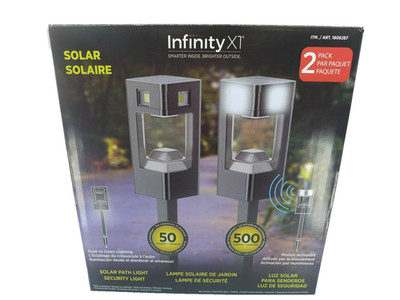 Infinity X1 Solar Path Light Black Motion Activated New