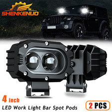 2X 4inch LED Work Light Bar Spot Pods Fog Lamp Offroad Driving Truck 4WD SUV ATV