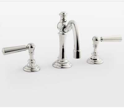 Rejuvenation New Connor Widespread Lavatory Set Faucet Polished Nickel