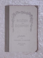 Libro Rose & Spine Gedichte Gerhard Schneider Colorato Folge Banda II Vintage