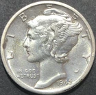 1942-D MERCURY SILVER DIME
