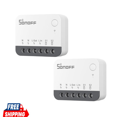 ZigBee Smart Light Switch ZBMINIR2 2 Pack Compatible with Alexa Google Home