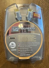 Flat Screen Coaxial Video Cable MONSTER 2 Meters (6.56 feet) 14k Gold Connectors