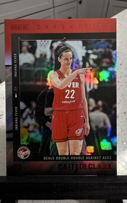 #ad 2025 Panini Caitlin Clark Chronicled WNBA Caitlin Clark #33 Holo Red $3.99
