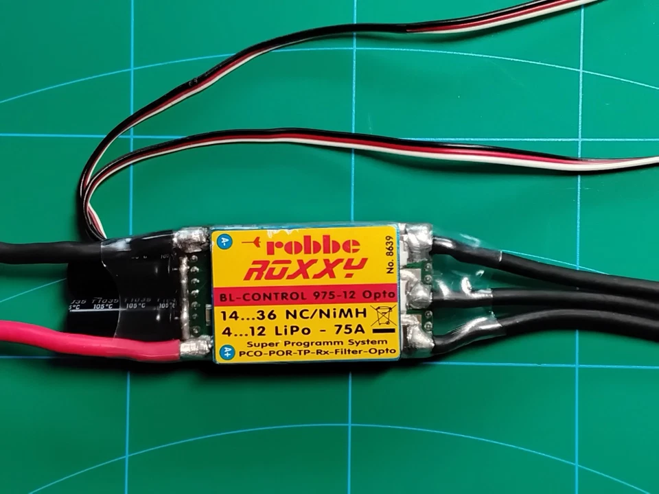 Brushless Regler ROXXY BL-Control 975-12 Opto 4s-12s 75A Lipo 3D Heli EDF Regler - Bild 3 von 4