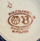 LOT 2 PCS. BOLESLAWIEC POLISH POTTERY ONION JAR & HONEY CONDIMENT JAR WITH LIDS — photo 6