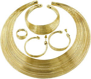 Authentic Crystal Jewelry Set Gold Plated Jewelry Weddings Dubai Gold Necklace Ear