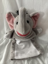 Baby Elephant 9" Plush Hand Puppet Pretend Play Show Imagination Elephants
