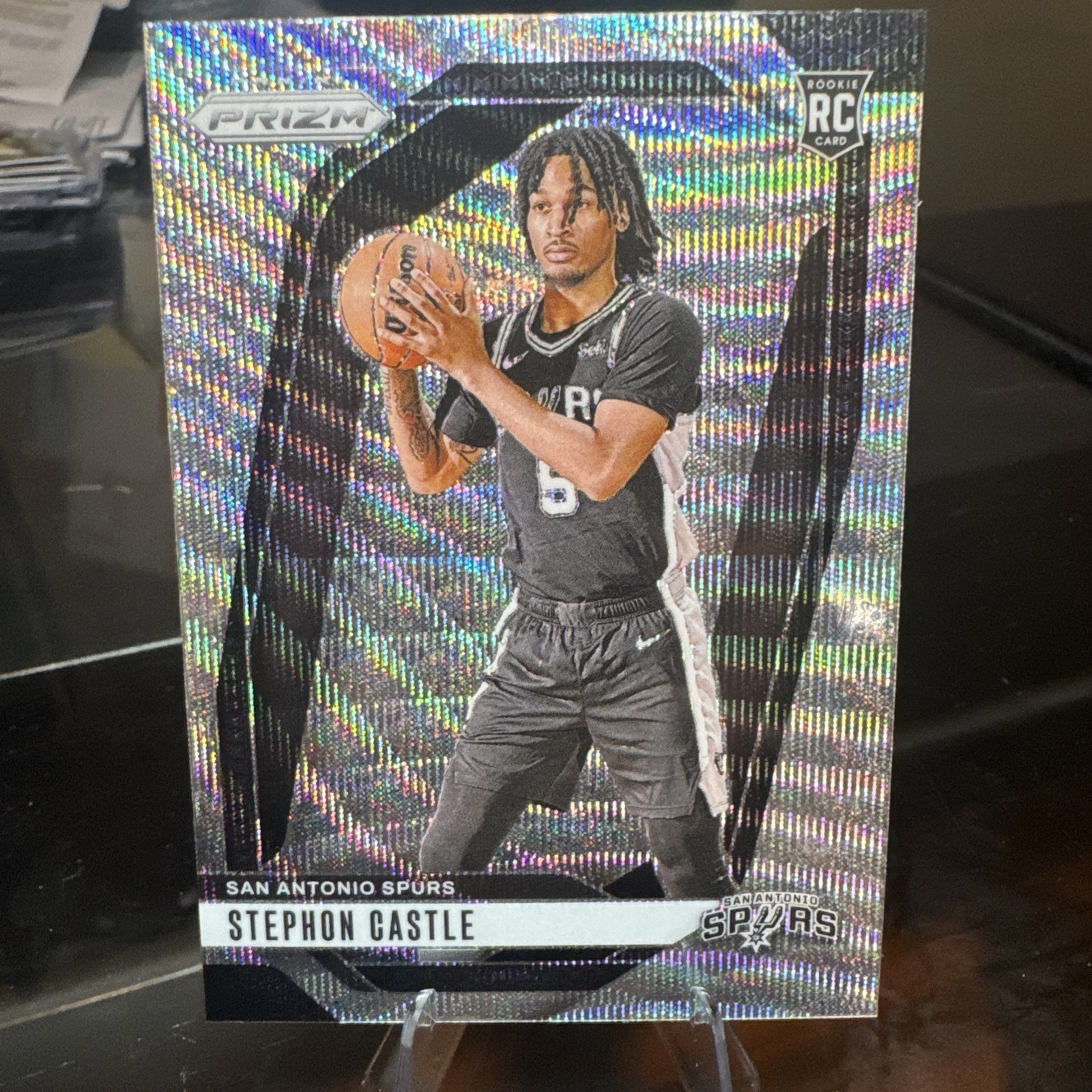 2024-25 Panini Prizm - Stephon Castle #234 Wave Prizm (RC)