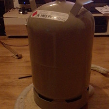 Eigentums Propan Gasflasche 11 kg grau aus St...