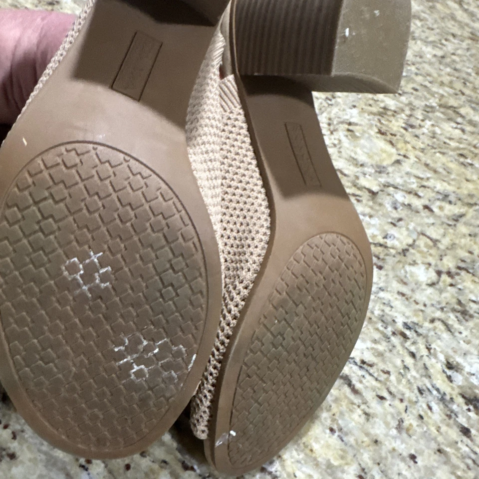 Zapatos de tacón alto Sonoma Goods For Life vestido de tilo mulas tostado para mujer talla: 9,5 M Foto 4 de 4