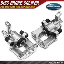 2x Rear Left & Right Disc Brake Caliper w/ Metal Piston for Saab 9000 86-98 900
