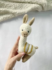 Handmade crochet amigurumi plush toy Llama