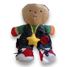 Melissa  Doug K's Kids Teddy Wear Plush Bear Learn To Dress Doll ZIP