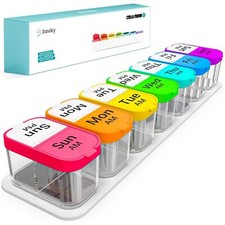 Extra Large Weekly Pill Organizer Xl Pill Box 2 Times A Day 7 Day Am Pm Medicine