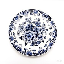 Vintage Piastra da Muro, Piatto Decorativo Delfts Schoonhoven Holland Handmade