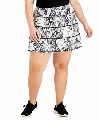 Ideology Snake-Print Tiered A-Line 