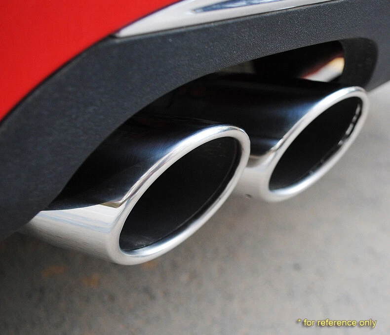 2 piezas silenciador de escape plateado tubo de escape punta tubo de escape apto para Audi A1 2011-2014 Foto 3 de 4