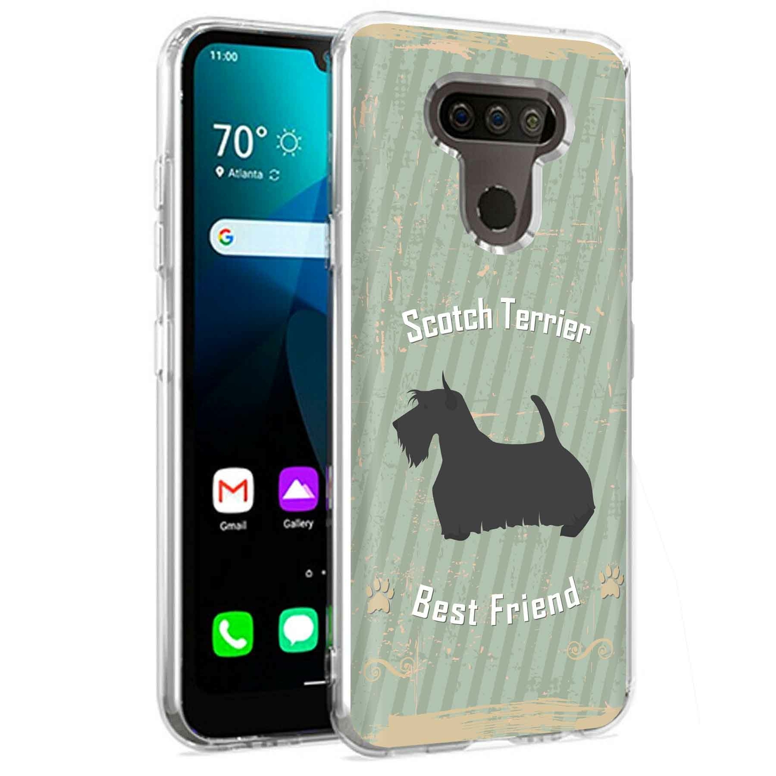 Phone Case for LG Harmony 4,Xpression Plus 3,K40S, Scotch Terrier Dog Print