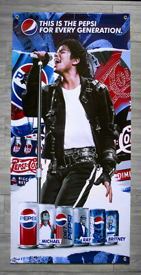 Michael Jackson PEPSI GENERATION 2018 Vinyl Banner. Limited Can