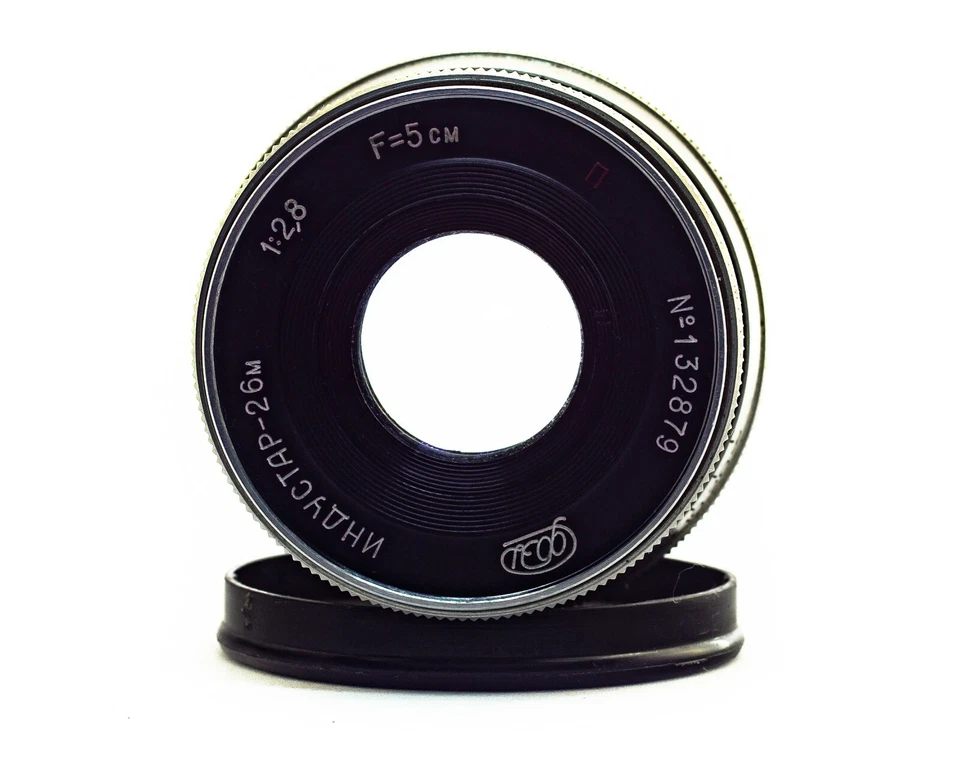 Soviet Lens INDUSTAR - 26 m Red P 50mm f/2.8 copy Leica mount m39 Zorki FED RF - Image 4 of 4