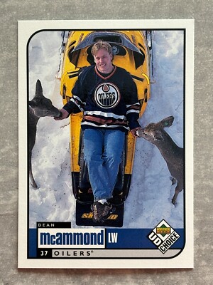 1998-99 Choice DEAN MCAMMOND ''Feeding Deer'' Funny Real NHL Ice Hockey Card #79