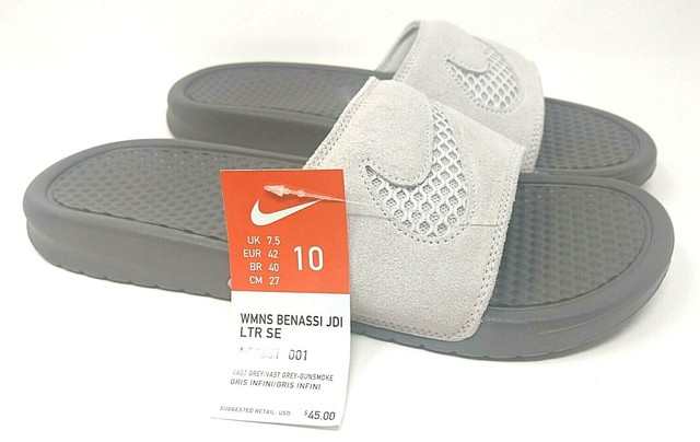 nike benassi slides grey