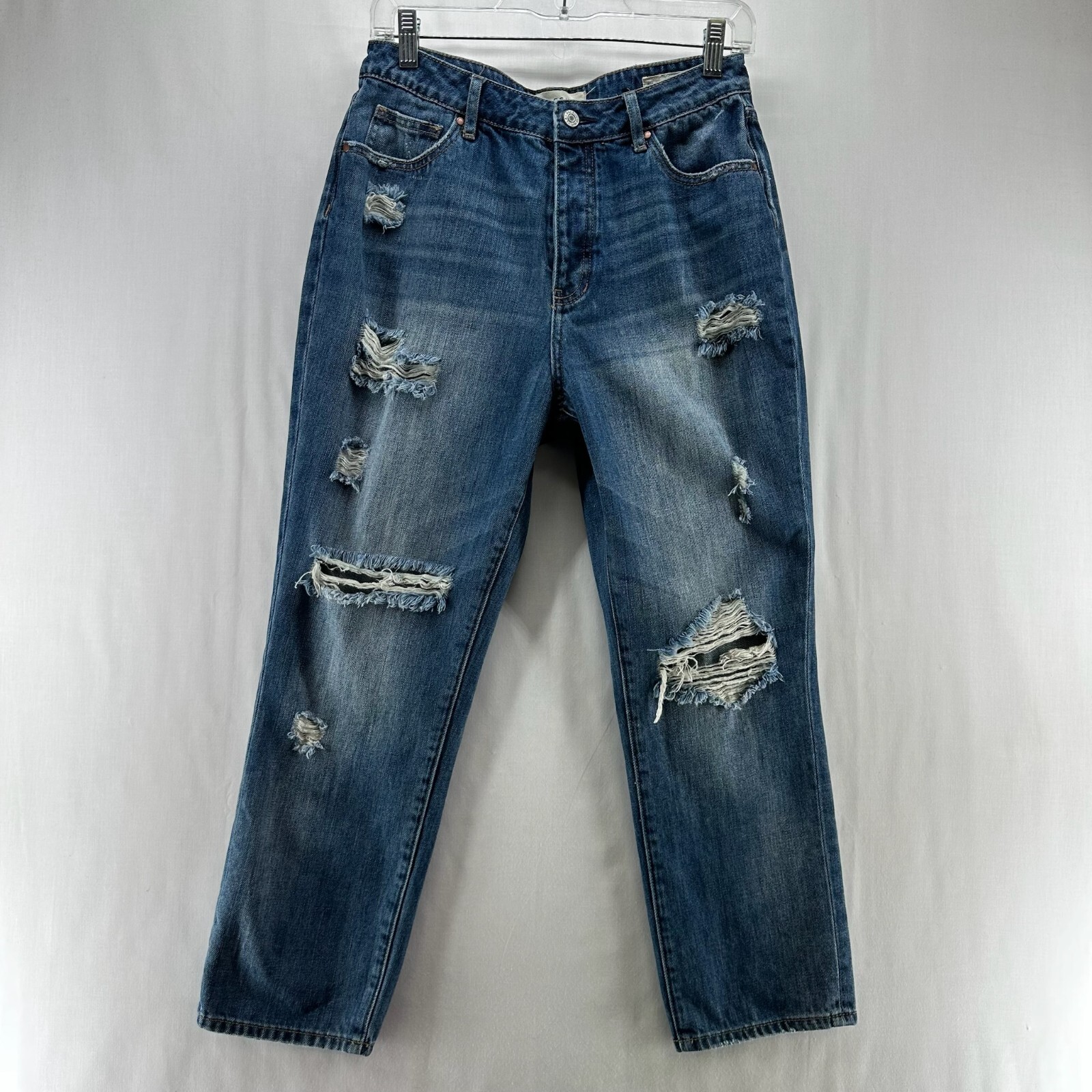 PacSun Jeans Womens Size 28 Mom High Waist Distressed Cropped