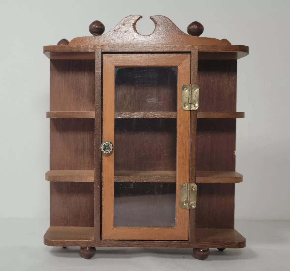 Antique wall curio cabinet deals