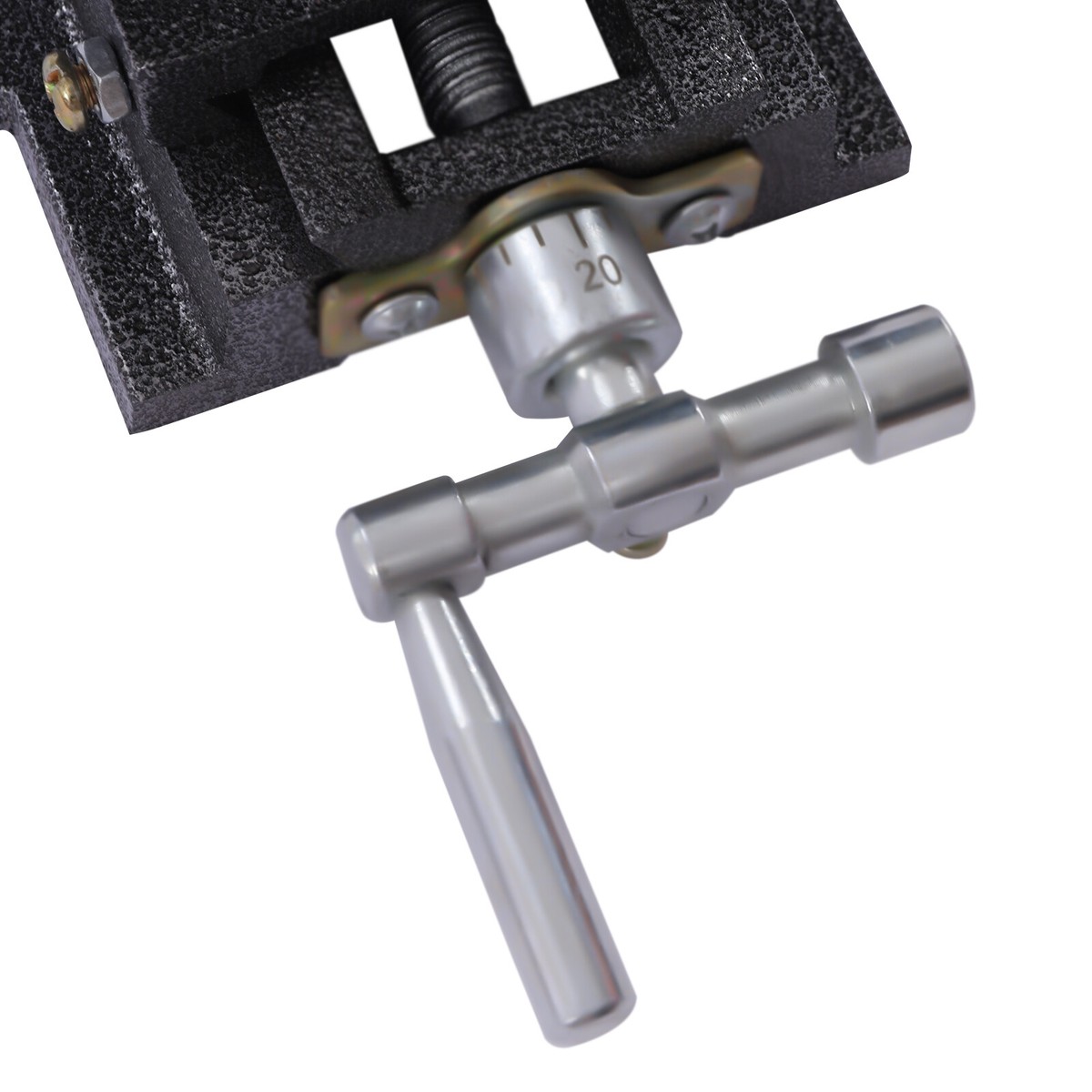 Cross Bench Vise – 3-Inch Cross Slide Drill Press Vise, 2-Axis Compound Vise With Rotating Handle For Woodworking & Metalworking