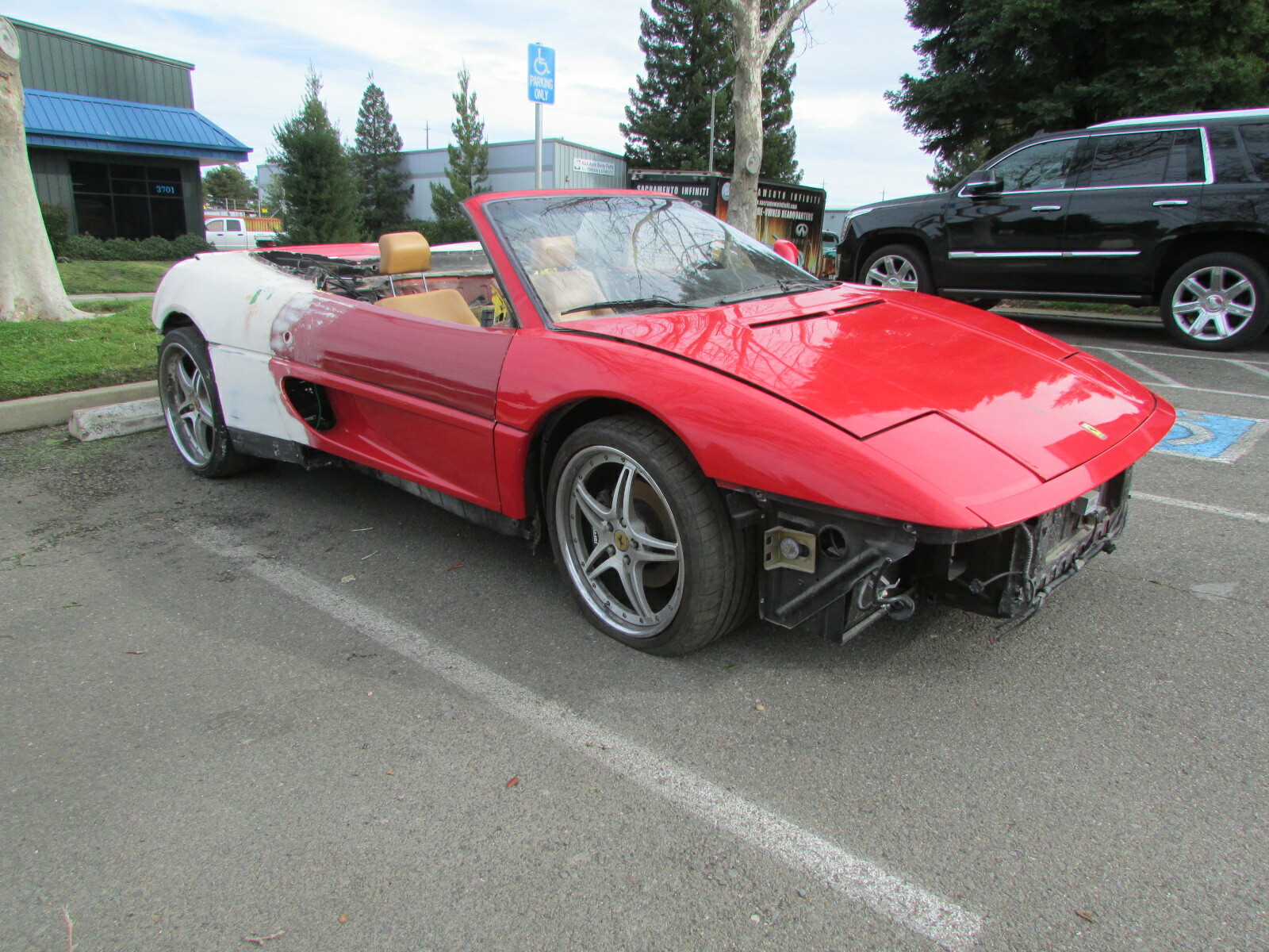 Ferrari 355, Spider, LH, Left Door Panel, Trim Panel, Beige, P/N 64521705