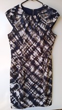 ANN TAYLOR Multicolor Cap Sleeve Dress Women's 10