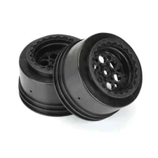 Pro-Line Showtime+ Wide Spec Rear Drag Wheels w/ 12mm Hex Black (2pcs) PRO279403