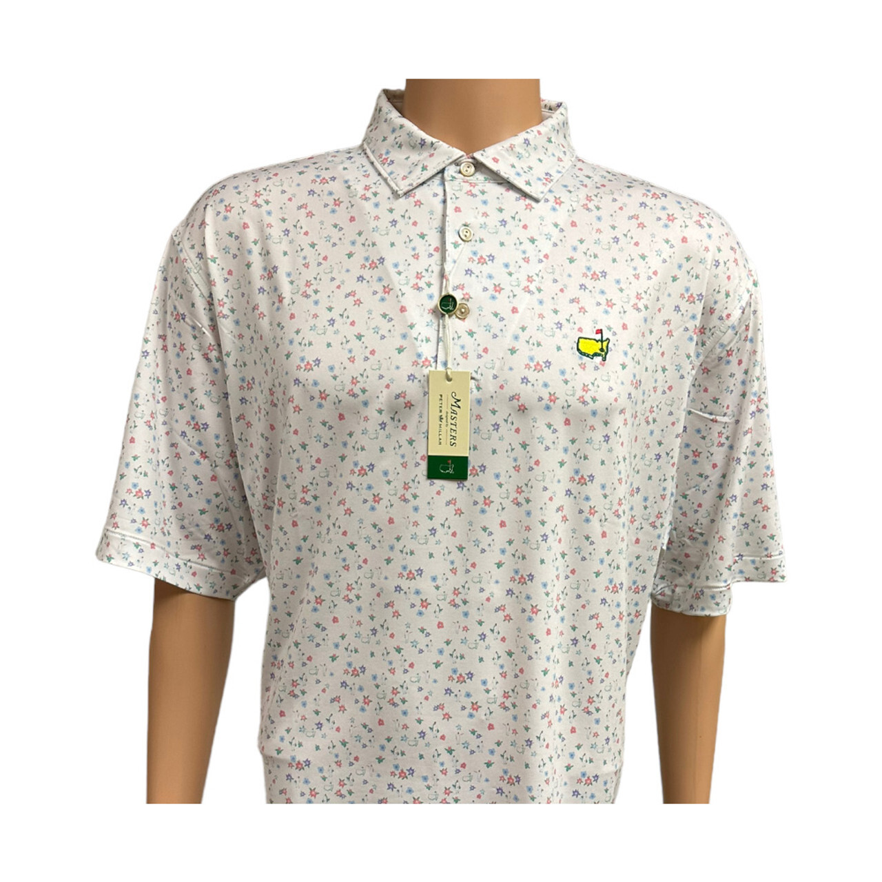 2024 Masters by Peter Millar Mens Azelea Caddie Performance Tech Golf
