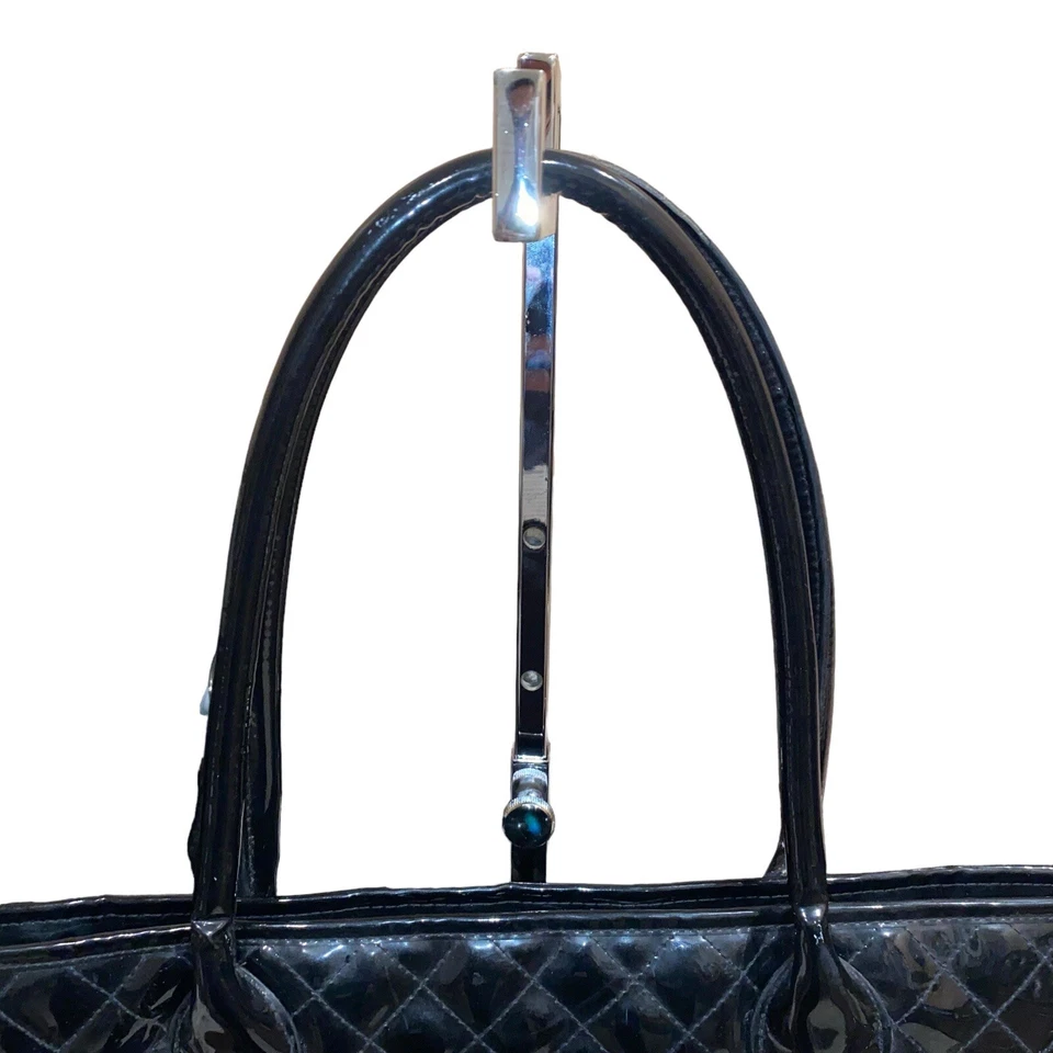 Nordstrom Quilted Pattern Black Tote Bag - Image 3 of 4