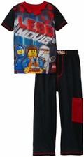 Lego Movie 2 PC Short Sleeve Pajama Set Boy Size 6/7 8