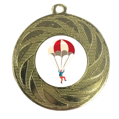 1ST PLACE 4 TROPHIES Fallschirmsprung Medaille Gold Silber Bronze Award 50 mm KOSTENLOSE Band Gravur UK P&P