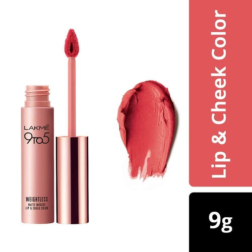 Lakme 9 to 5 Weightless Mousse Lip & Cheek Color 9 g - 第 10/17 張圖片
