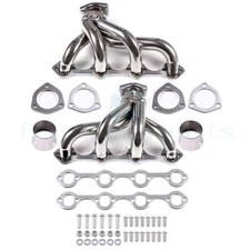 FOR FORD 289-302-351 V8 STAINLESS SBC SMALL BLOCK HUGGER EXHAUST MANIFOLD HEADER
