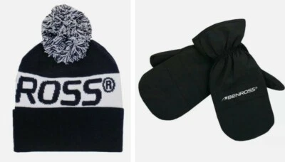 Benross Golf Winterpack Golf Beanie Mütze Winterhandschuhe Handschuhe L/XL/Brandneu