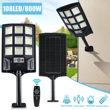 Outdoor Street Lamps Dusk To Dawn Super Bright LED Motion Sensing Solar Lights