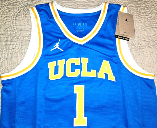 NEW NIKE JUMPMAN, MENS SMALL, UCLA BRUINS AWAY🏀BASKETBALL JERSEY#1, MSRP $80.00 - Picture 1 of 23