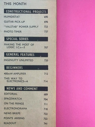PRACTICAL ELECTRONICS - Magazine - September 1970 - Valstab Power Supply Unit - Imagen 2 de 3