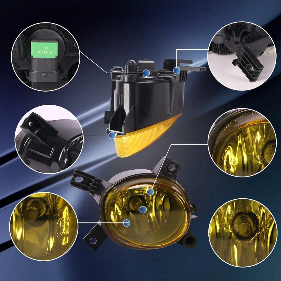 Fog Lights For Audi A3 Hatchback A3 Base 2006-2013, A4 Sedan S4 Sedan 2005-2008 Foto 4 de 4