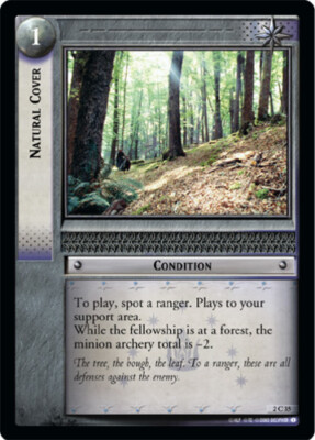 1x  Natural Cover - 2C35 - Foil Damaged Mines of Moria